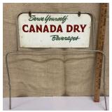 Canada Dry double-sided wire display rack topper