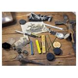 Box of little junque - military, etc...