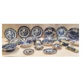 Group of Blue and white China