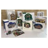 Tub of Department 56 Christmas villages