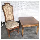Chair and end table