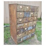 30 drawer metal industrial file 40"24"55"t very