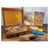 Artist box with contents