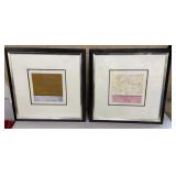 2 Carolyn Emole signed abstract paintings approx
