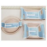 3 pcs pink Anchor Hocking