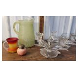 Candlesticks, pitchers, etc