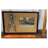 1908 Reading horse show ribbon/photo