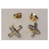 Pr 14k gold earrings