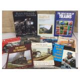 Box of locomotive books