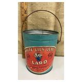 White Lily Leaf lard tin - great