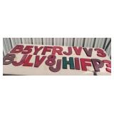 20 10" Plastic Letters and numbers