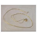 14k delicate gold chain