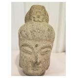 Buddha head sculpture - concrete ?? HEAVY