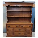 Heywood Wakefield 2pc server/hutch 56"20"72"