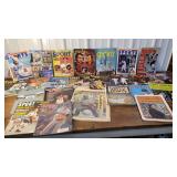 Box of sports magazines- mostly from the 