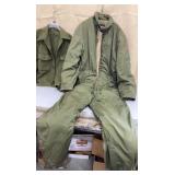 Drybak pilots suit & wool jacket - size L