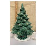 Ceramic Christmas tree- missing some bulbs