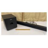 Sanyo sound bar & subwoofer w/ Bluetooth