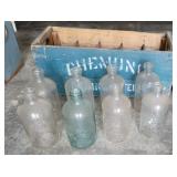 Chemung spring water crate with 8 bottles
