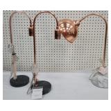 3 new copper lamps
