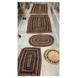 Collection of braided rugs - could use some