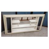 Mid century shadowbox mirror 48"27"