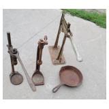 3 bottle capers cast iron pan
