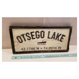 Barn wood signs, Otsego Lake, not antique