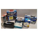 Emergency radios, clocks, cassettes