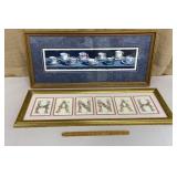 2 piece art - Cups & saucers & Hannah