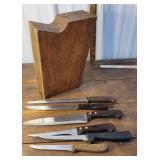 Knife block and knives