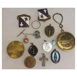 Lot - Religious (some sterling), IBM, Fenton NY,