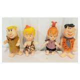 Fred Flintstone family and friends rubber dolls