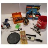 Router bits, torches, big tap, air tools