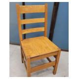 Mission oak desk chair