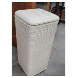 Small white wicker hamper - nice & clean