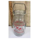 Guilford buttermilk glass jar