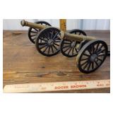 2 brass & iron cannons