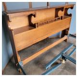 Adjustable Full or queen Bookcase headboard bed
