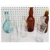 Advertising bottles, rum, syrup bottle etc