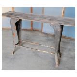 Industrial cast iron workbench 45x12x29