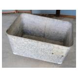 Galvanized wash tub no stand 24x18