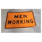 Double-sided metal road sign 36x24