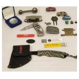 Assorted jackknifes, Winchester, kamp King,