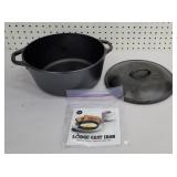 Large Lodge dutch oven, cast iron