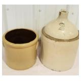 No. 2 jug & crock w/ears