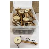 Clear tub of spin drums