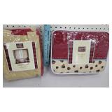 New Woolrich twin sheet set & curtain