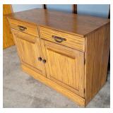 "Ranch Oak" 2 drawer 2 door Cabinet