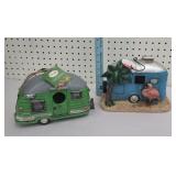 2 camper birdhouses